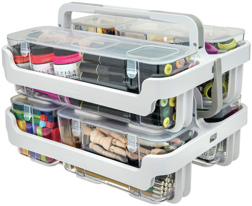 Deflecto Caddy Organizer W/Sml, Med & Lrg Compartments-White - 29003CR Deflecto Caddy Organizer W/Sml, Med & Lrg Compartments-White - 29003CR