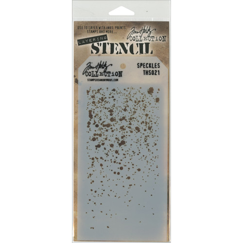 Tim Holtz Layered Stencil 4.125"X8.5"-Speckles THS-021 - 748252607416