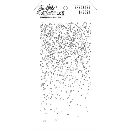 Tim Holtz Layered Stencil 4.125"X8.5"-Speckles - THS-021