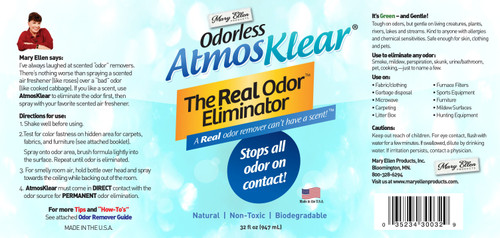 Mary Ellen's AtmosKlear Odor Eliminator 32oz- - 39932