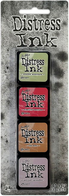 Tim Holtz Distress Mini Ink Pads 4/Pkg-Kit 11 - TDPK-40415 - 789541040415