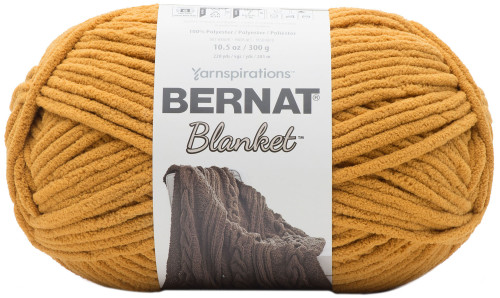 Bernat Blanket Big Ball Yarn-Burnt Mustard 161110-10874 - 057355432802