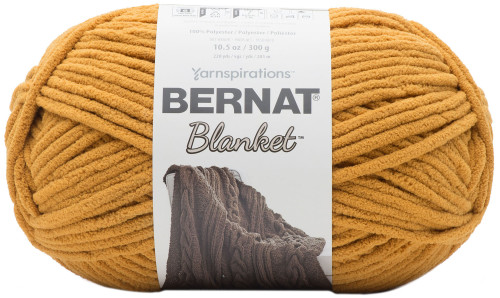 Bernat Blanket Big Ball Yarn-Burnt Mustard - 161110-10874 - 057355432802 Bernat Blanket Big Ball Yarn-Burnt Mustard - 161110-10874 - 057355432802
