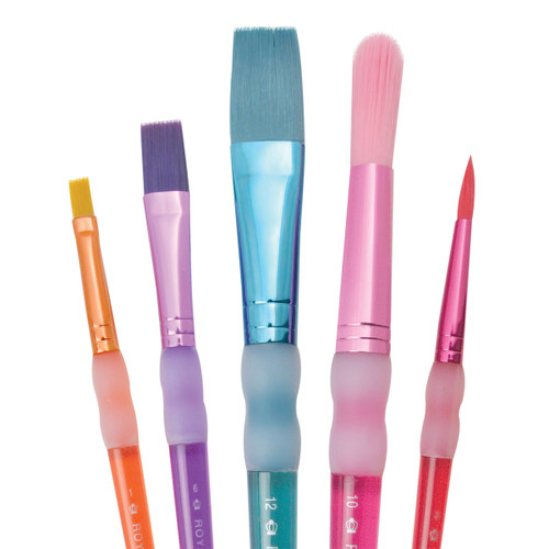Royal & Langnickel Big Kid's Choice Chubby Brush Set 5/Pkg-Flat & Round - BK687