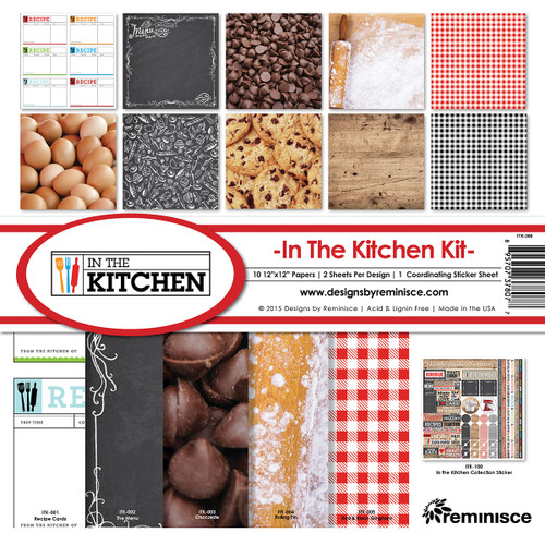 Reminisce Collection Kit 12"X12"-In The Kitchen - ITK200 - 895707378077 Reminisce Collection Kit 12"X12"-In The Kitchen - ITK200 - 895707378077