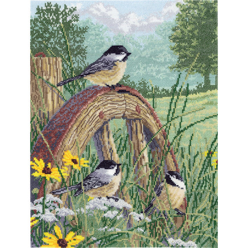 Janlynn Counted Cross Stitch Kit 11"X14"-Meadow's Edge (14 Count) - 8-0203 Janlynn Counted Cross Stitch Kit 11"X14"-Meadow's Edge (14 Count) - 8-0203
