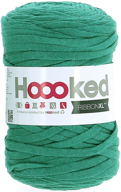 Hoooked Ribbon XL Yarn-Lush Green RXL-52 - 87185039497278718503949727