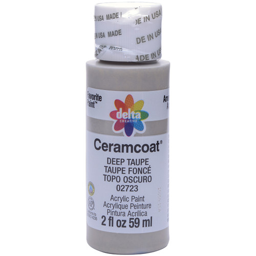 Ceramcoat Acrylic Paint 2oz-Deep Taupe 2000-2723 - 017158027230