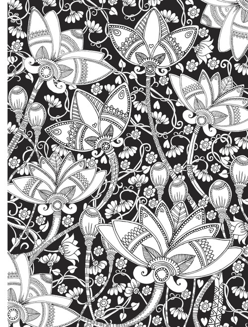 Creative Haven: Midnight Garden Coloring Book-Softcover B6803180