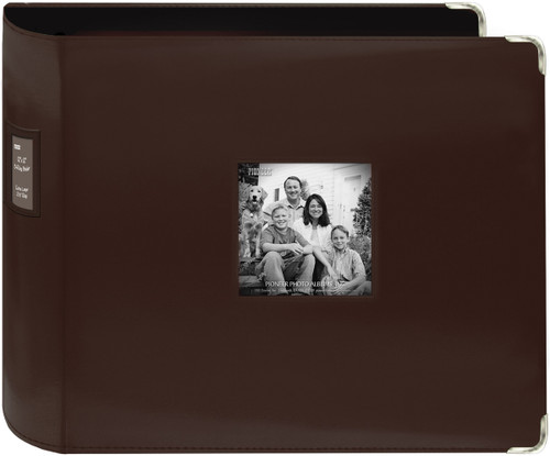Pioneer 3-Ring Sewn Leatherette Album 12"X12"-Brown - T12JF-BN - 023602637740 Pioneer 3-Ring Sewn Leatherette Album 12"X12"-Brown - T12JF-BN - 023602637740