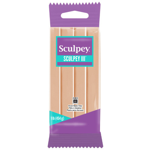 Sculpey III Polymer Clay 1lb-Beige S31-093 - 715891093160