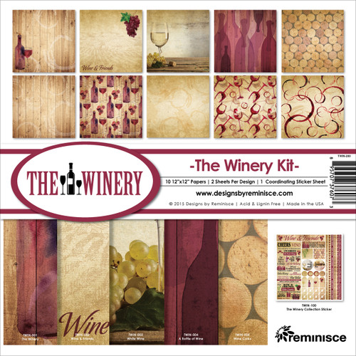 Reminisce Collection Kit 12"X12"-Winery - TWIN200 - 895707376073