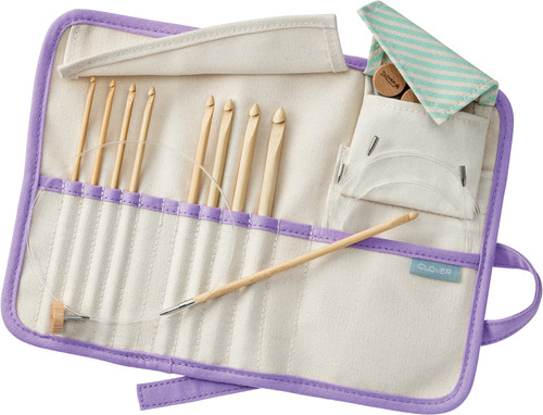 Clover Bamboo Interchangeable Tunisian Crochet Hook Set-Takumi 3684