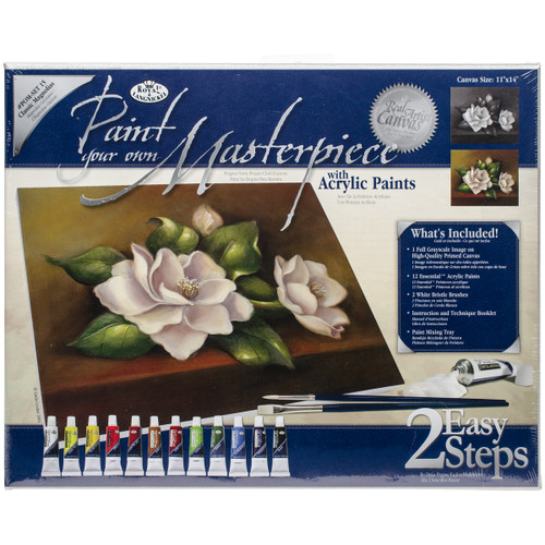 Royal & Langnickel(R) Paint Your Own Masterpiece Kit 11"X14"-Magnolia's - POMSET15 - 090672305077 Royal & Langnickel(R) Paint Your Own Masterpiece Kit 11"X14"-Magnolia's - POMSET15 - 090672305077