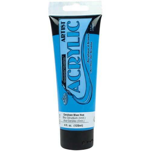 Royal & Langnickel(R) essentials(TM) Acrylic Paint 4oz-Cerulean Blue - RAA-143 - 090672063557