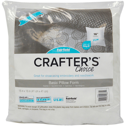 Fairfield Crafter's Choice Pillow Insert-16"X16" - CPW16 - 035352106810