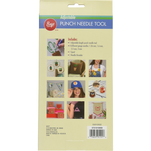 Boye Adjustable Punch Needle Tool-PUNCH NEEDLE TOOL - 1010000