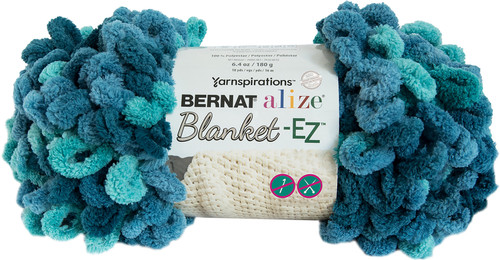 Bernat Alize Blanket-EZ Yarn-Seaport Teals - 161037-37019 - 057355439115