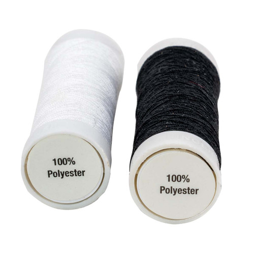 Singer All-Purpose Polyester Thread 200yd 2/Pkg-Black & White - 60450 Singer All-Purpose Polyester Thread 200yd 2/Pkg-Black & White - 60450
