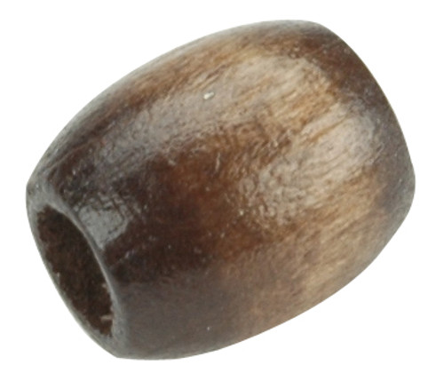 Pepperell Barrel Wood Beads 13mmX11mm 18/Pkg-Walnut - PWB1311-01