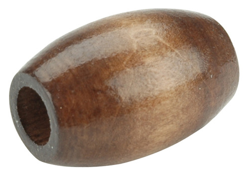 Pepperell Oval Wood Beads 32mmX22mm 6/Pkg-Walnut - PWB3222-01