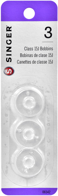 Singer Plastic Class 15j Bobbins-3/Pkg - 06542 - 075691065423