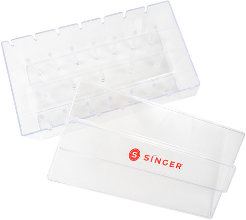 Singer Clear Plastic Thread Box-2.75"X4.5"X8" 7265