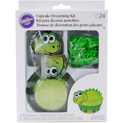 Cupcake Decorating Kit Makes 24-Dinosaur -W4150760 - 070896207609