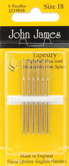 John James Hand Needles-Size 18 6/Pkg JJ198-18 - 783932200754