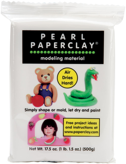 Creative Paperclay Pearl Paperclay Modeling Material 16oz-White 0711 - 737092007111