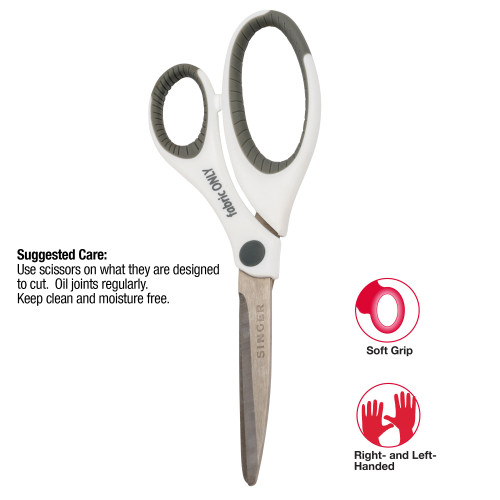 Singer Sewing Scissors 8.5"-W/Comfort Grip - 07170 Singer Sewing Scissors 8.5"-W/Comfort Grip - 07170