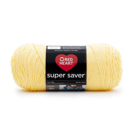 Red Heart Super Saver Yarn-Lemon - E300B-235 - 073650806940