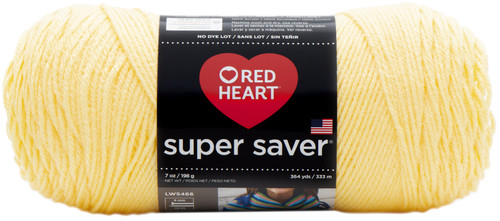 Red Heart Super Saver Yarn-Lemon - E300B-235 - 073650806940