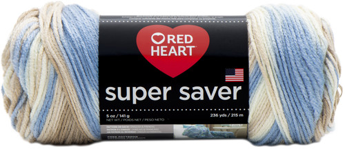 Red Heart Super Saver Yarn-Mirage - E300B-301 - 073650808340