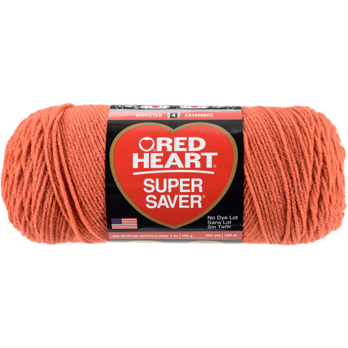 Red Heart Super Saver Yarn-Coral - E300B-726 - 073650808357