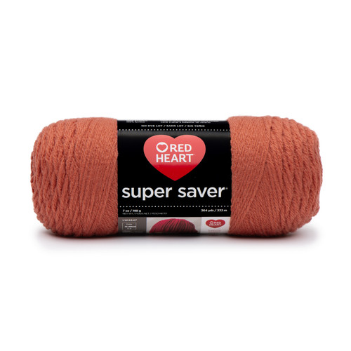 Red Heart Super Saver Yarn-Coral - E300B-726 - 073650808357