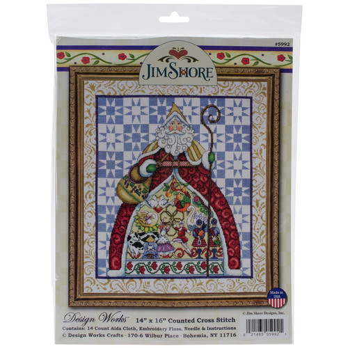 Design Works Counted Cross Stitch Kit 14"X16"-12 Days by Jim Shore (14 Count) DW5992 - 021465059921