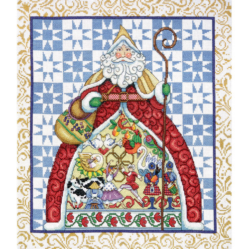 Design Works Counted Cross Stitch Kit 14"X16"-12 Days by Jim Shore (14 Count) - DW5992