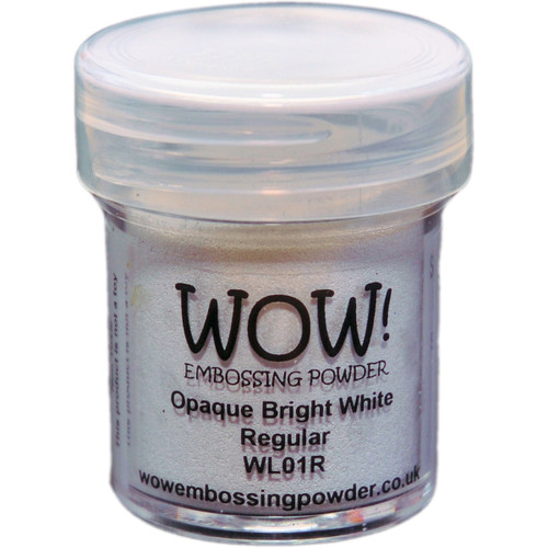 WOW! Embossing Powder 15ml-Opaque Bright White - WOW-WL01R - 50602105207005060210520700