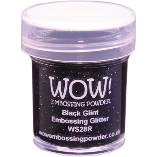 WOW! Embossing Powder 15ml-Black Glint WOW-WS28R - 50602105214175060210521417