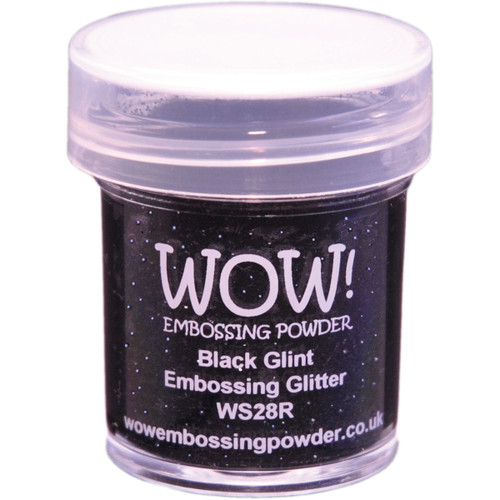WOW! Embossing Powder 15ml-Black Glint - WOW-WS28R - 50602105214175060210521417