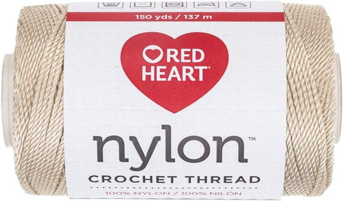 Red Heart Nylon Crochet Thread Size 18-Natural 138-16