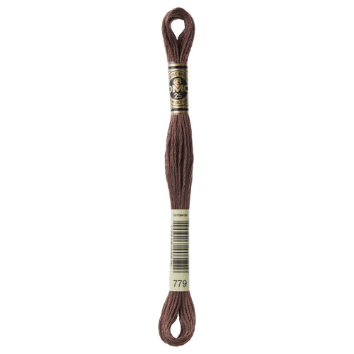 12 Pack - DMC 6-Strand Embroidery Cotton 8.7yd-Dark Cocoa-Darker than 3860 - 117-779 - 077540810901