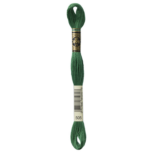 12 Pack - DMC 6-Strand Embroidery Cotton 8.7yd-Jade Green-Darker than 562 - 117-505 - 077540810703