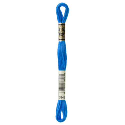12 Pack - DMC 6-Strand Embroidery Cotton 8.7yd-Electric Blue - 117-3843 - 077540781485