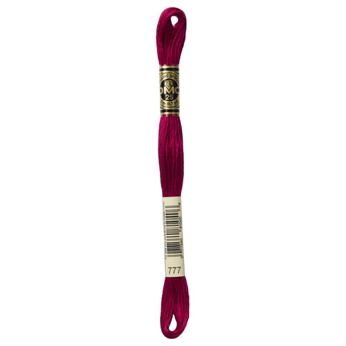12 Pack - DMC 6-Strand Embroidery Cotton 8.7yd-Very Dark Raspberry-Darker than 3831 - 117-777 - 077540810406