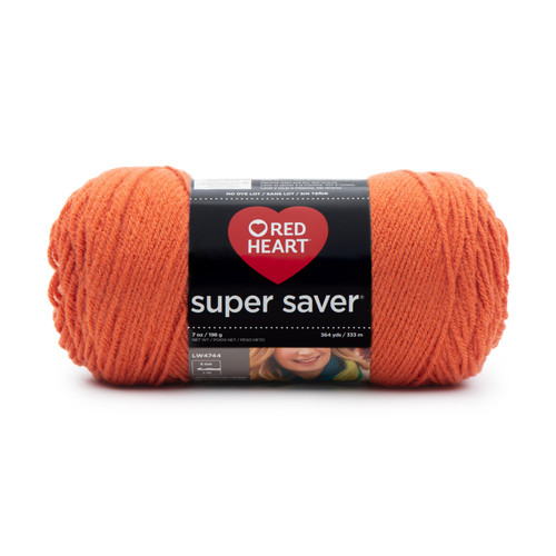 Red Heart Super Saver Yarn-Carrot - E300B-256 - 073650788307