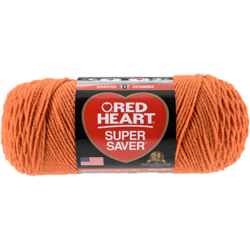 Red Heart Super Saver Yarn-Carrot E300B-256 - 073650788307