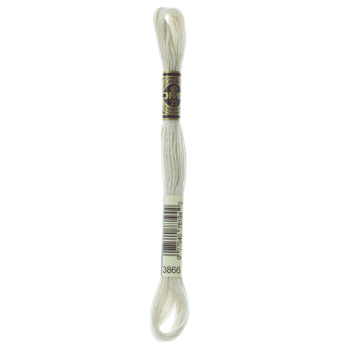 12 Pack - DMC 6-Strand Embroidery Cotton 8.7yd-Ultra Very Light Mocha Brown - 117-3866 - 077540781942