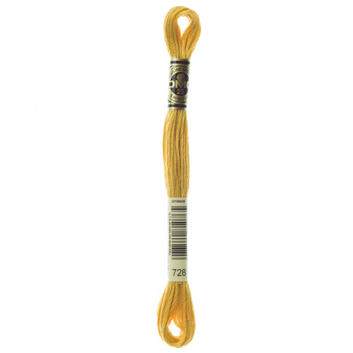 12 Pack - DMC 6-Strand Embroidery Cotton 8.7yd-Topaz-Lighter Than 783 - 117-728 - 077540810765